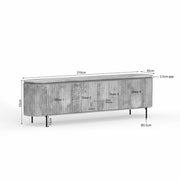 TV-meubel Tv meubel Solana 210 cm Taupe 210x45x55 cm-TV-meubels-Starfurn
