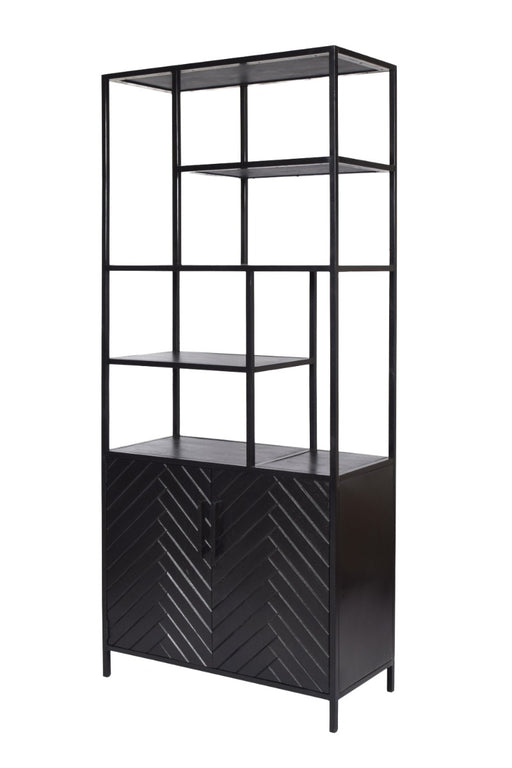 TV-meubel York Mangohout Zwart 90x40 cm-TV-meubels-Livingfurn