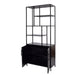 TV-meubel York Mangohout Zwart 90x40x210 cm-TV-meubels-Livingfurn