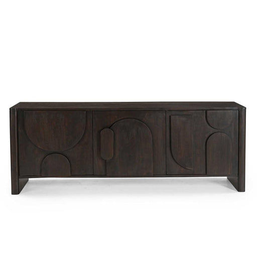 TV-meubel Zana Bruin Mangohout 150x40 cm-TV-meubels-Starfurn