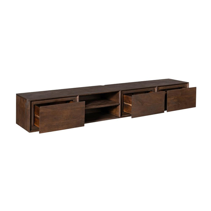 TV-meubel Zwevend tv meubel Ambiance Bruin 200 cm 200x30x35 cm-TV-meubels-Starfurn