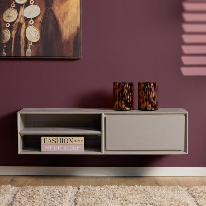 TV-meubel Zwevend tv meubel Ambiance Taupe 120 cm 120x30x35 cm-TV-meubels-Starfurn