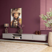 TV-meubel Zwevend tv meubel Ambiance Taupe 280 cm 280x30x35 cm-TV-meubels-Starfurn