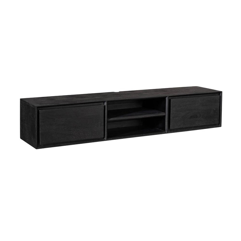 TV-meubel Zwevend tv meubel Ambiance Zwart 160 cm 160x30x35 cm-TV-meubels-Starfurn