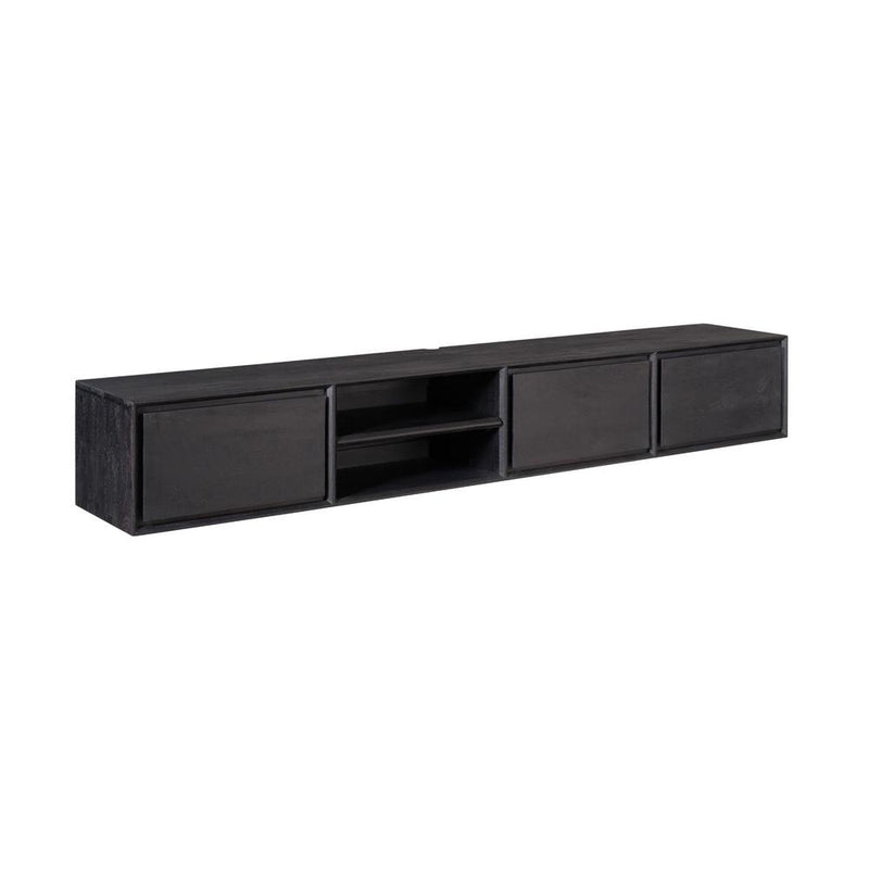 TV-meubel Zwevend tv meubel Ambiance Zwart 200 cm 200x30x35 cm-TV-meubels-Starfurn