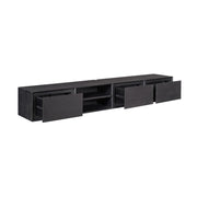 TV-meubel Zwevend tv meubel Ambiance Zwart 200 cm 200x30x35 cm-TV-meubels-Starfurn