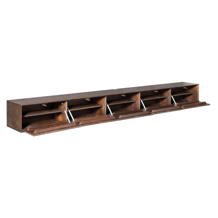 TV-meubel Zwevend tv meubel Madison Bruin 280 cm 280x35x30 cm-TV-meubels-Starfurn