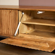 TV-meubel Zwevend tv meubel Madison Naturel 200 cm 200x35x30 cm-TV-meubels-Starfurn