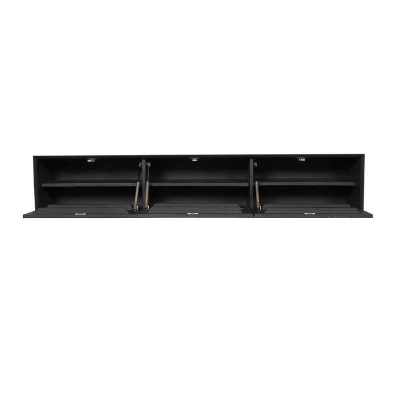 TV-meubel Zwevend tv meubel Madison Zwart 160 cm 160x35x30 cm-TV-meubels-Starfurn