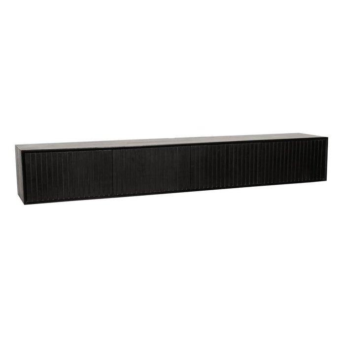 TV-meubel Zwevend tv meubel Madison Zwart 200 cm 200x35x30 cm-TV-meubels-Starfurn