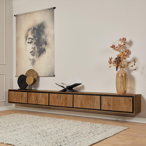 TV-meubel Zwevend tv meubel RichWood 280 cm-TV-meubels-Starfurn