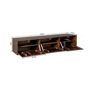 TV-meubel Zwevend tv meubel Vision Bruin 160 cm 160x30x35 cm-TV-meubels-Starfurn