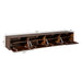 TV-meubel Zwevend tv meubel Vision Bruin 200 cm 200x30x35 cm-TV-meubels-Starfurn
