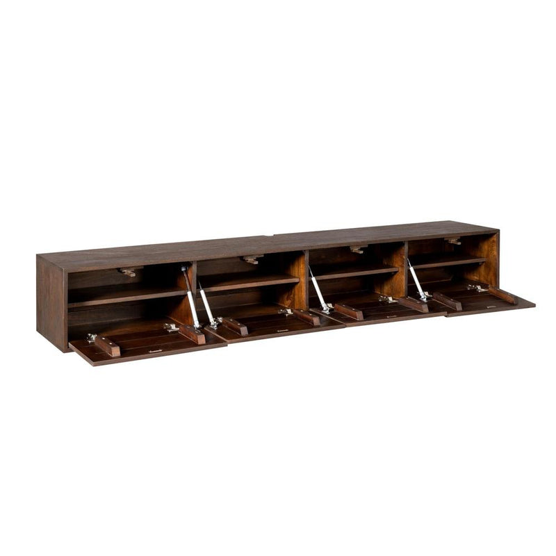 TV-meubel Zwevend tv meubel Vision Bruin 200 cm 200x30x35 cm-TV-meubels-Starfurn