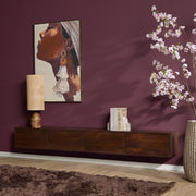 TV-meubel Zwevend tv meubel Vision Bruin 240 cm 240x30x35 cm-TV-meubels-Starfurn