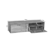 TV-meubel Zwevend tv meubel Vision Licht mango 120 cm-TV-meubels-Starfurn