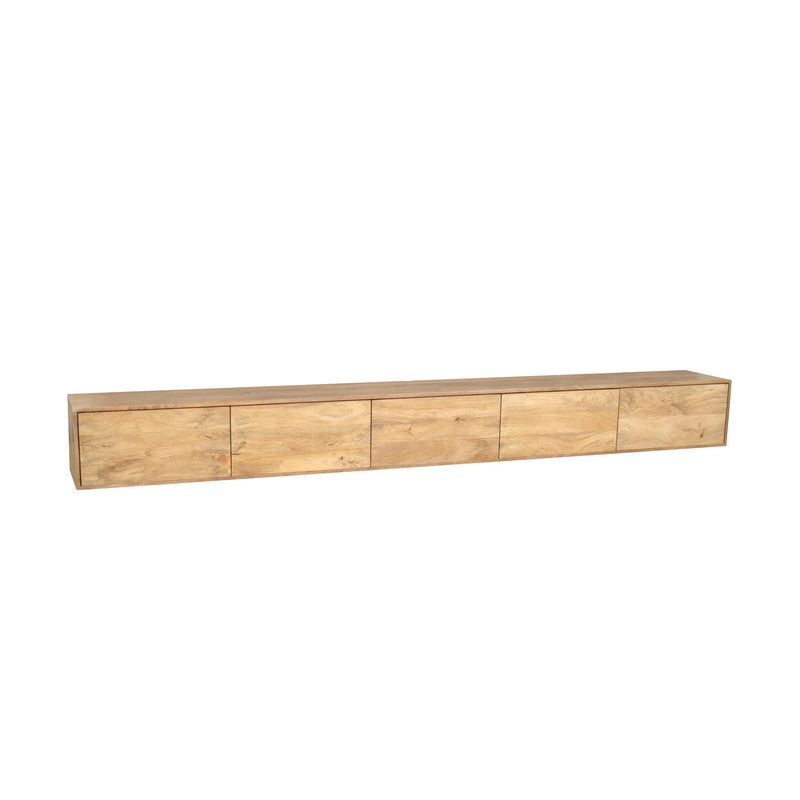 TV-meubel Zwevend tv meubel Vision Licht mango 280 cm-TV-meubels-Starfurn