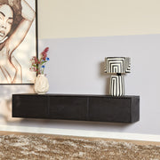 TV-meubel Zwevend tv meubel Vision Zwart 160 cm 160x30x35 cm-TV-meubels-Starfurn