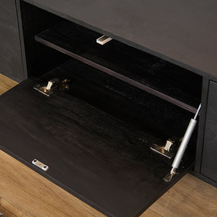 TV-meubel Zwevend tv meubel Vision Zwart 160 cm 160x30x35 cm-TV-meubels-Starfurn