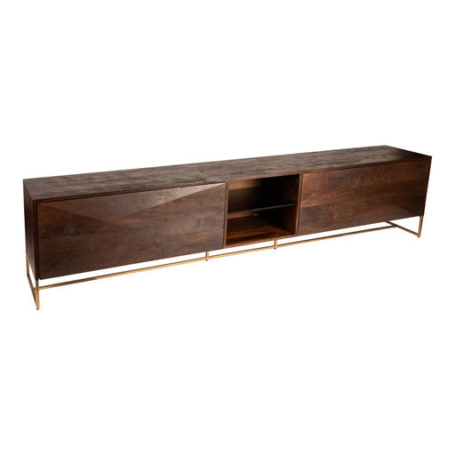 TV-meubels TV-meubel Onyx TV Kast Bruin/Goud-TV-meubels-PTMD