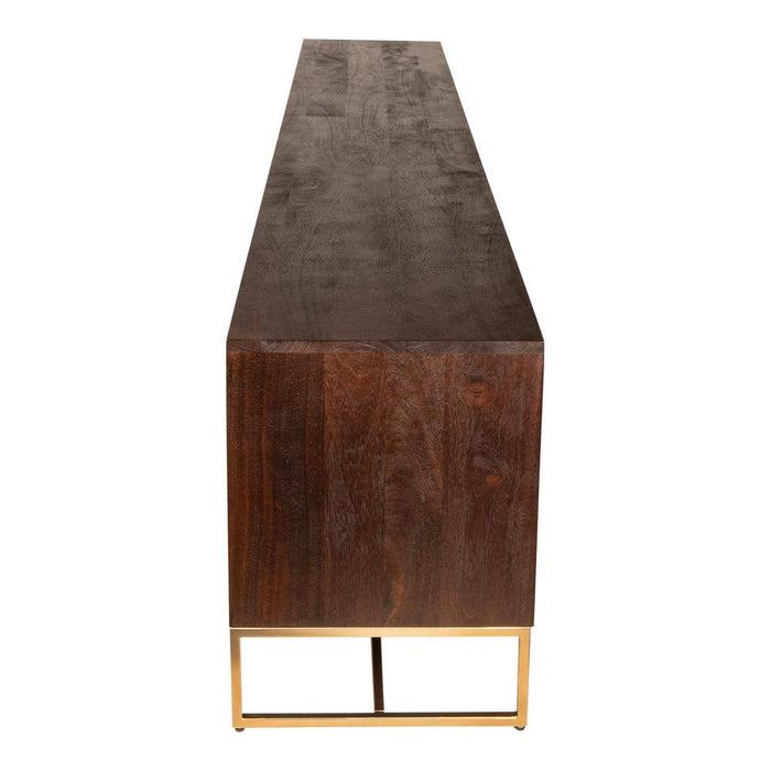 TV-meubels TV-meubel Onyx TV Kast Bruin/Goud-TV-meubels-PTMD
