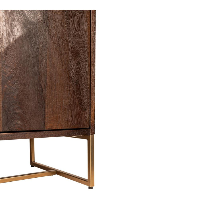 TV-meubels TV-meubel Onyx TV Kast Bruin/Goud-TV-meubels-PTMD