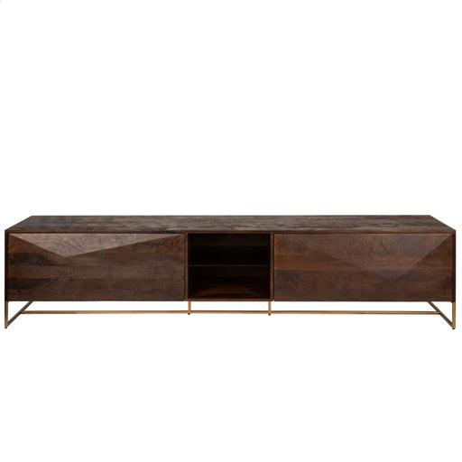 TV-meubels TV-meubel Onyx TV Kast Bruin/Goud-TV-meubels-PTMD