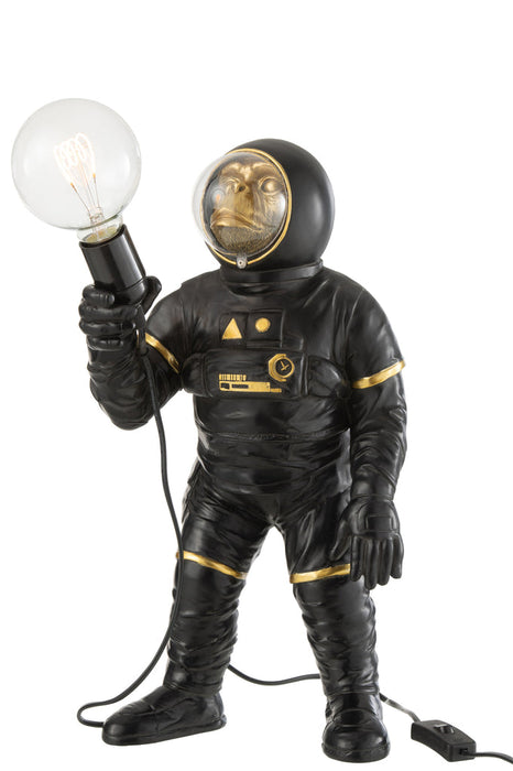 Table Lamp Astronaut Poly Black/Gold-Tafellampen-J-Line