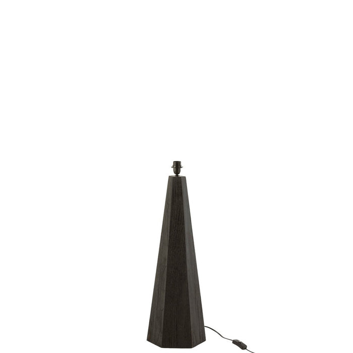 Table Lamp Foot Octogonal Hardwood Black-Tafellampen-J-Line