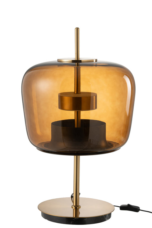 Table Lamp Led Glass Brown-Tafellampen-J-Line