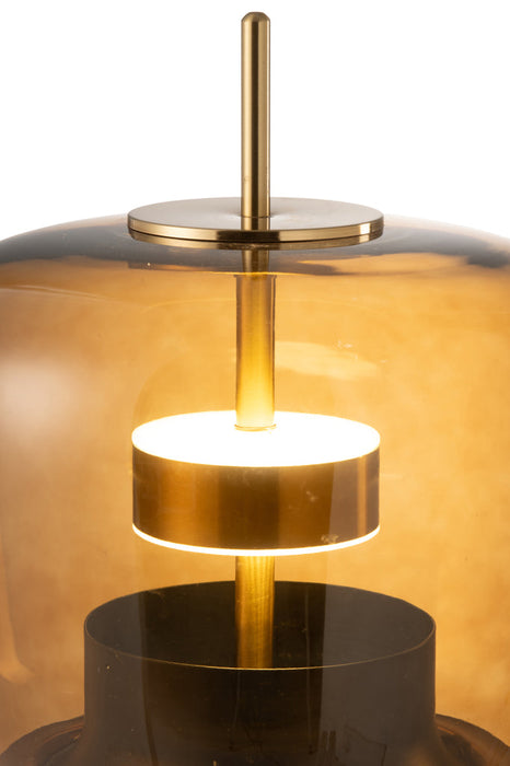 Table Lamp Led Glass Brown-Tafellampen-J-Line