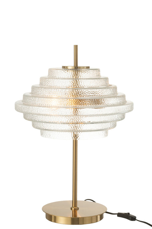 Table Lamp Led Gold Metal/Glass Transparent-Tafellampen-J-Line