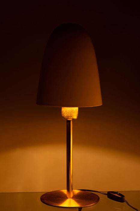 Table Lamp Metal Beige/Gold-Tafellampen-J-Line