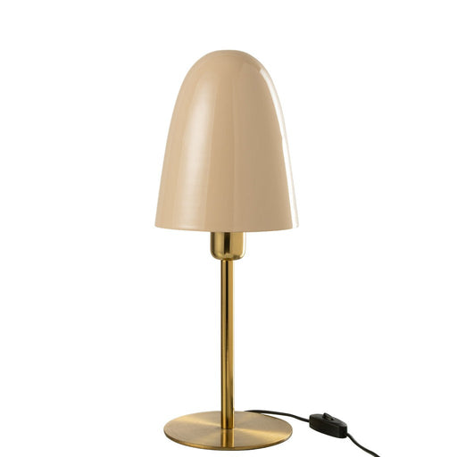 Table Lamp Metal Beige/Gold-Tafellampen-J-Line