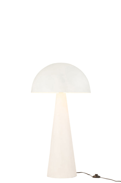 Table Lamp Mushroom Metal Matt White Medium-Tafellampen-J-Line