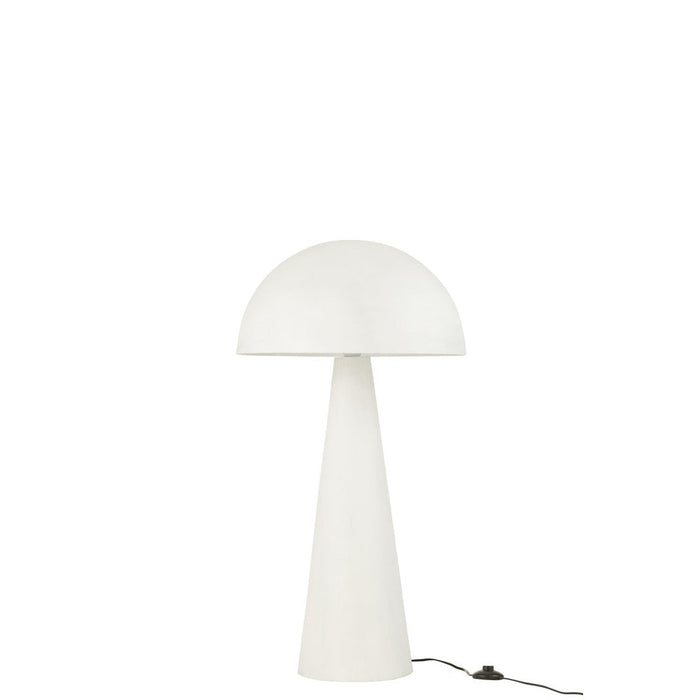 Table Lamp Mushroom Metal Matt White Medium-Tafellampen-J-Line