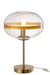 Table Lamp Oval Iron/Glass Transparent/Gold-Tafellampen-J-Line