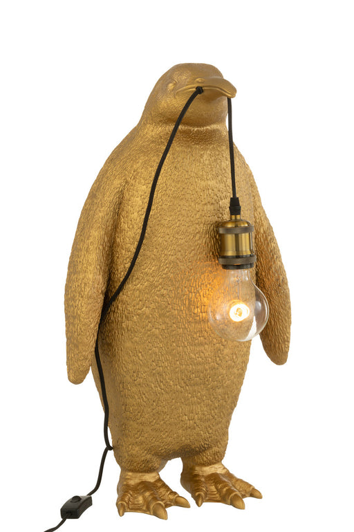 Table Lamp Penguin Resin Gold Large-Tafellampen-J-Line