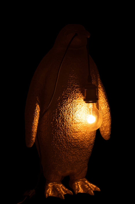 Table Lamp Penguin Resin Gold Large-Tafellampen-J-Line