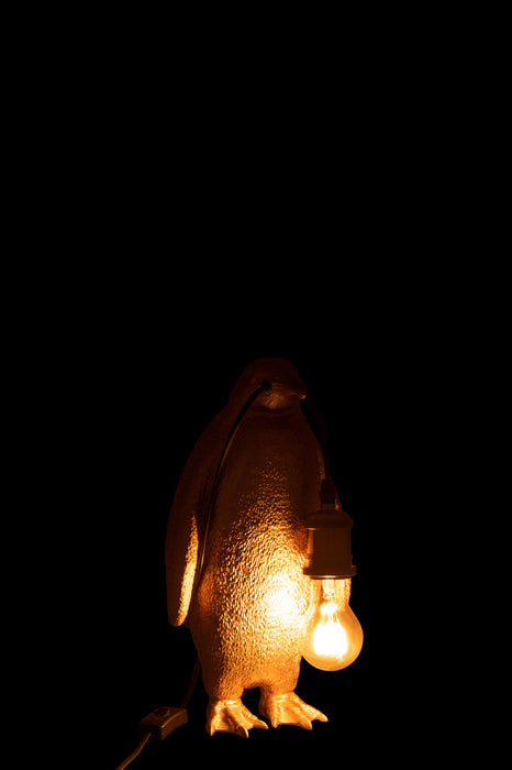 Table Lamp Penguin Resin Gold Small-Tafellampen-J-Line