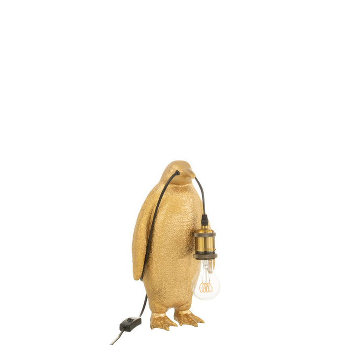 Table Lamp Penguin Resin Gold Small-Tafellampen-J-Line