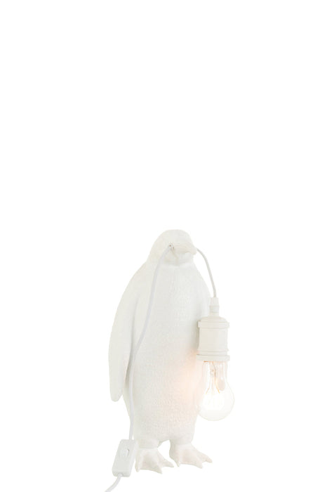 Table Lamp Penguin Resin White Small-Tafellampen-J-Line