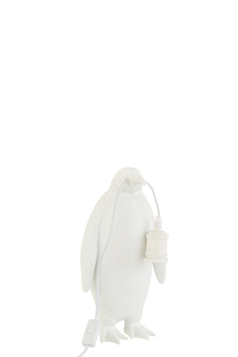 Table Lamp Penguin Resin White Small-Tafellampen-J-Line