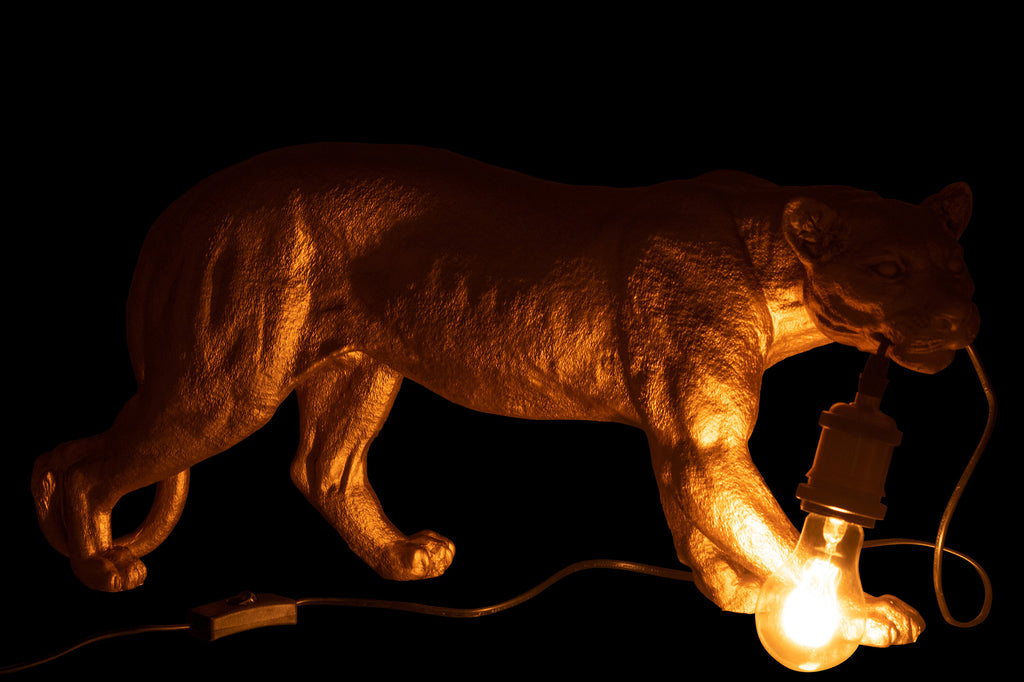 Table Lamp Puma Resin Gold Large-Tafellampen-J-Line