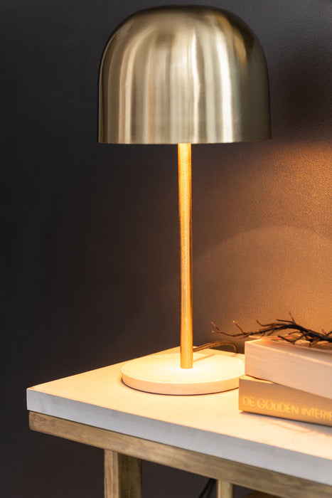 Table Lamp Queen Metal Marble Gold-Tafellampen-J-Line