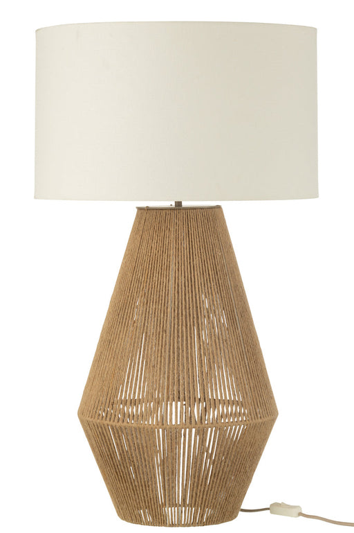 Table Lamp Striing Metail/Jute Natural-Tafellampen-J-Line