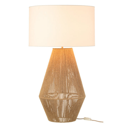 Table Lamp Striing Metail/Jute Natural-Tafellampen-J-Line