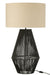 Table Lamp Striing Metal/Paper Black-Tafellampen-J-Line