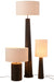 Table Lamp Threaded Wide Ailanthus Wood Black/Grey-Tafellampen-J-Line