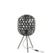 Table Lamp Tripod Round Bamboo/Metal Black-Tafellampen-J-Line